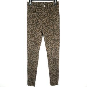 American Eagle Leopard Print Super Hi Rise Jegging Jeans Size 2